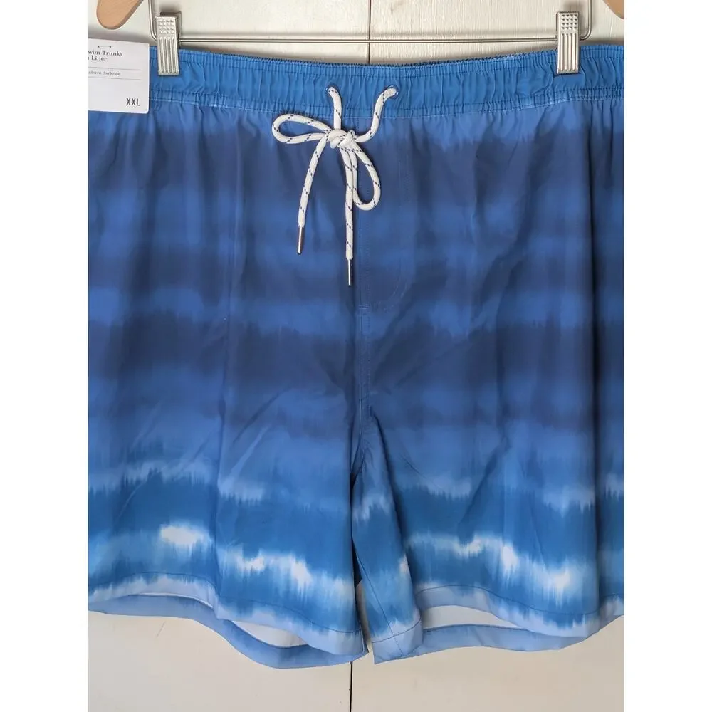 Goodfellow Blue Tie-dye  Swim Shorts XXL